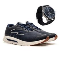 Kit Tênis + Relógio Masculino Action Street Corrida Leve