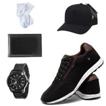 Kit Tenis Sapatenis Casual Jogging Confortavel +Acessorios Kit Tenis Sapatenis Casual Jogging Confortavel +Acessorios