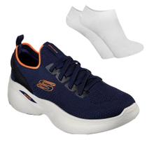 Kit Tênis Skechers Arch Fit Infinity Masculino + Par de Meia