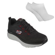 Kit Tênis Skechers Dlux Walker Masculino + Meia