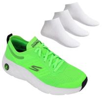 Kit Tênis Skechers Max Cushioning Masculino + 3 Pares de Meias