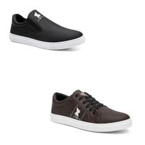 Kit Tênis Slip On Masculino Polo Plus + Sapatênis Casual