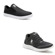 Kit Tênis Slip On Masculino Polo Plus + Tênis Esportivo