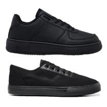 Kit Tênis Sneakers Air + Street Casual Unissex Estilo Conforto Moda Blogueira Kit Tênis Sneakers Air + Street Casual Unissex Estilo Conforto Moda Blogueira