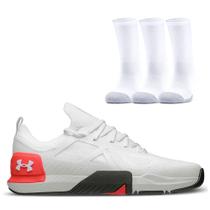 Kit Tênis Treino Unissex Tribase Cross Quiron e Pct Meias - Under Armour