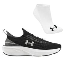 Kit Tênis Under Armour Ua Charged Quicker 2 Masculino e Meia Kit Tênis Under Armour Ua Charged Quicker 2 Masculino e Meia