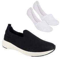 Kit Tênis Usaflex Elastano Feminino + Par de Meia Kit Tênis Usaflex Elastano Feminino + Par de Meia