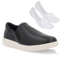 Kit Tênis Usaflex Slip On Feminino + Par De Meia