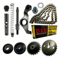 Kit Tensor + Corrente Comando Did Braço Biz Pop 110 Completo