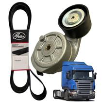 Kit Tensor E Correia Alternador Caminhão Scania Pgr Série 5