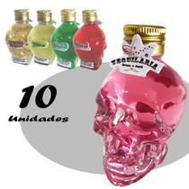 kit Tequila Drink Mini Caveiras / Skull Shots 10 uni