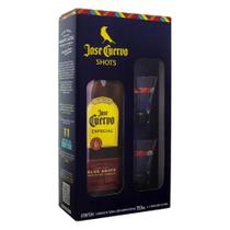 Kit Tequila Jose Cuervo Especial Ouro 750ml + 2 Copos Shot