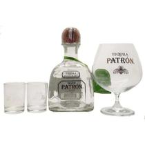 Kit tequila patrón silver 750 ml