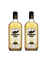 Kit Tequila Sombrero Negro Gold 750ml 2 unidades