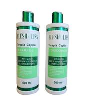 Kit Terapia Capilar Shampoo e Condicionador 500ml - Flesh Liss Kit Terapia Capilar Shampoo e Condicionador 500ml - Flesh Liss