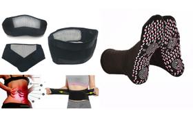 Kit Terapia (cinta Lombar M+1 Par De Meias Fadiga) Magnética Kit Terapia (cinta Lombar M+1 Par De Meias Fadiga) Magnética