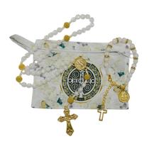 Kit Terço e pulseira de São Bento na bolsinha ARZ5711 Kit Terço e pulseira de São Bento na bolsinha ARZ5711