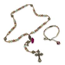 Kit Terço E Pulseira Nossa Senhora Guadalupe Madeira 8 E 4 Kit Terço E Pulseira Nossa Senhora Guadalupe Madeira 8 E 4