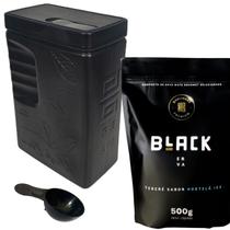 Kit Tereré 1 Erva Mate Tereré Black Erva + Porta Erva Mate Black Erva 500g Pote Erva Mate Mateira