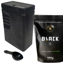Kit Tereré 1 Erva Mate Tereré Black Erva + Porta Erva Mate Black Erva 500g Pote Erva Mate Mateira