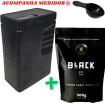Kit Tereré 1 Erva Mate Tereré Black Erva + Porta Erva Mate Black Erva 500g Pote Erva Mate Mateira