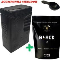 Kit Tereré 1 Erva Mate Tereré Black Erva + Porta Erva Mate Black Erva 500g Pote Erva Mate Mateira