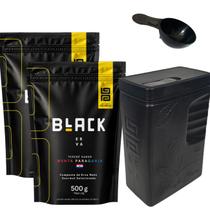 Kit Tereré 2 Ervas Mate Tereré Black Erva + Porta Erva Mate Black Erva 500g Pote Erva Mate Mateira Kit Tereré 2 Ervas Mate Tereré Black Erva + Porta Erva Mate Black Erva 500g Pote Erva Mate Mateira