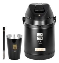 Kit Tereré Black Erva Cuia Bomba Garrafa Termica 2.5l Cores Kit Tereré Black Erva Cuia Bomba Garrafa Termica 2.5l Cores