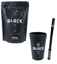 Kit Tereré Black Erva Cuia Hortelã + Bomba Premium + Erva