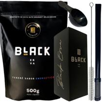 Kit Tereré Black Erva Mate Copo quadrado Inox Preto Bomba Mola Externa Preta de Inox Kit Tereré Black Erva Mate Copo quadrado Inox Preto Bomba Mola Externa Preta de Inox