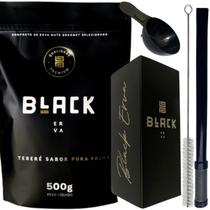 Kit Tereré Black Erva Mate Copo quadrado Inox Preto Bomba Mola Externa Preta de Inox Kit Tereré Black Erva Mate Copo quadrado Inox Preto Bomba Mola Externa Preta de Inox