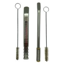 Kit tereré bomba premium tela inox 18 cm prata + bomba mola com rosca inox 19cm + escova higiênica Kit tereré bomba premium tela inox 18 cm prata + bomba mola com rosca inox 19cm + escova higiênica