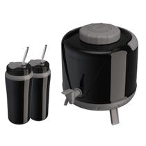 Kit Tereré Botijão 5 Litros com 2 Copos Cuia/Bomba inox 650ml Unitermi Kit Tereré Botijão 5 Litros com 2 Copos Cuia/Bomba inox 650ml Unitermi