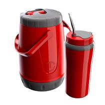 Kit Tererê Completo Vermelho Garrafa 2,5L e Copo Térmicos