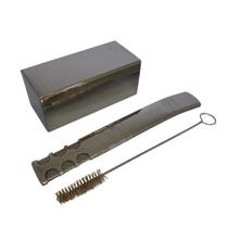 Kit tereré cuia copo quadrado 250ml prata + bomba super premium 20cm prata extra larga + escova Kit tereré cuia copo quadrado 250ml prata + bomba super premium 20cm prata extra larga + escova