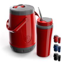Kit Tererê Garrafa 2,5 L Copo Térmico 650 ml Bomba Inox
