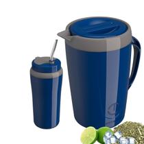 Kit Tereré Jarra Térmica 2,0 Litros + Copo Tereré Unitermi -