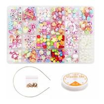 Kit terere miçanga para pulseira colar bijouteria colorido missanga