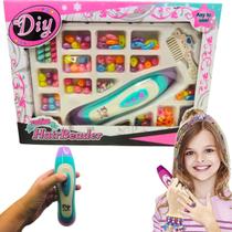 Kit Tererê Miçangas Cabelo Com Aplicador Penteados Brinquedo