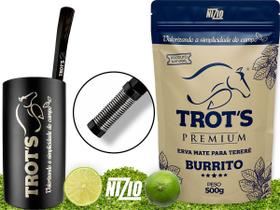 Kit Terere Preto Copo Redondo Bomba Quadrada + Burrito Trots