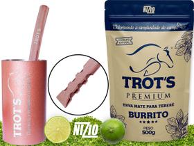 Kit Terere Rosa Copo Redondo Bomba Chata Erva Burrito Trots