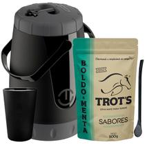 Kit Tereré Trot'S Garrafa Cuia Bomba E Erva Menta E Boldo