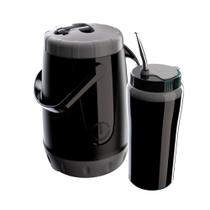 Kit tererê Unitermi PRETO grrafa térmica 2,5l + Copo térmico com bomba 650ml Kit tererê Unitermi PRETO grrafa térmica 2,5l + Copo térmico com bomba 650ml
