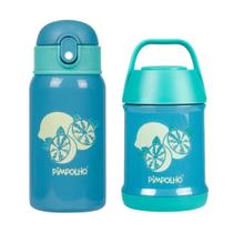 Kit Térmico Garrafa Térmica + Pote Térmico Pimpolho Infantil