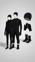 Kit Térmico Inverno Unissex 5 Peças Blusa Calça Acessório Kit Térmico Inverno Unissex 5 Peças Blusa Calça Acessório