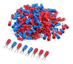 Kit Terminais Garfo Forquilha Pré Isolado 0,5 A 2,5Mm 500Un Kit Terminais Garfo Forquilha Pré Isolado 0,5 A 2,5Mm 500Un