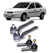 Kit Terminal Direção Pivô Bandeja Corsa Classic 2002 À 2009