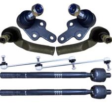 Kit Terminal Direção + Pivo Braço Axial Bieleta Ford Focus 2014 15/