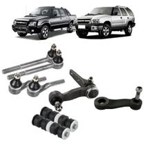 Kit Terminal Direção S10 Blazer 99 Bieleta Braço Pitman