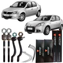 Kit Terminal e Braço Axial Logan Sandero 2007 a 2013 Viemar Kit Terminal e Braço Axial Logan Sandero 2007 a 2013 Viemar